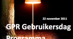 GPR Gebruikersdag op 22 november W/E adviseurs organiseert dinsdag 22 november de GPR Gebruikersdag. Dit is een dag voor en door gebruikers, waarbij kennis en ervaring kan worden uitgewisseld. GPR Gebouw kent inmiddels 300 licentiehouders...