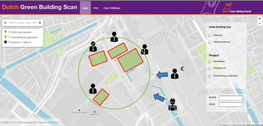 Voorbeeld Dutch Green Building Scan: http://www.greenbuildingscan.nl/